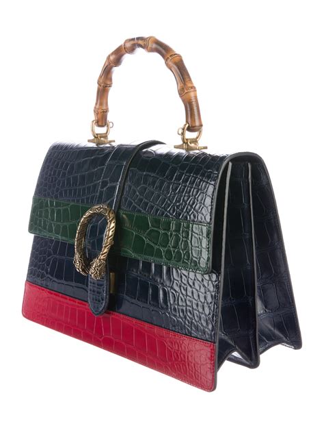 crocodile gucci handbags|gucci shoulder bag dionysus.